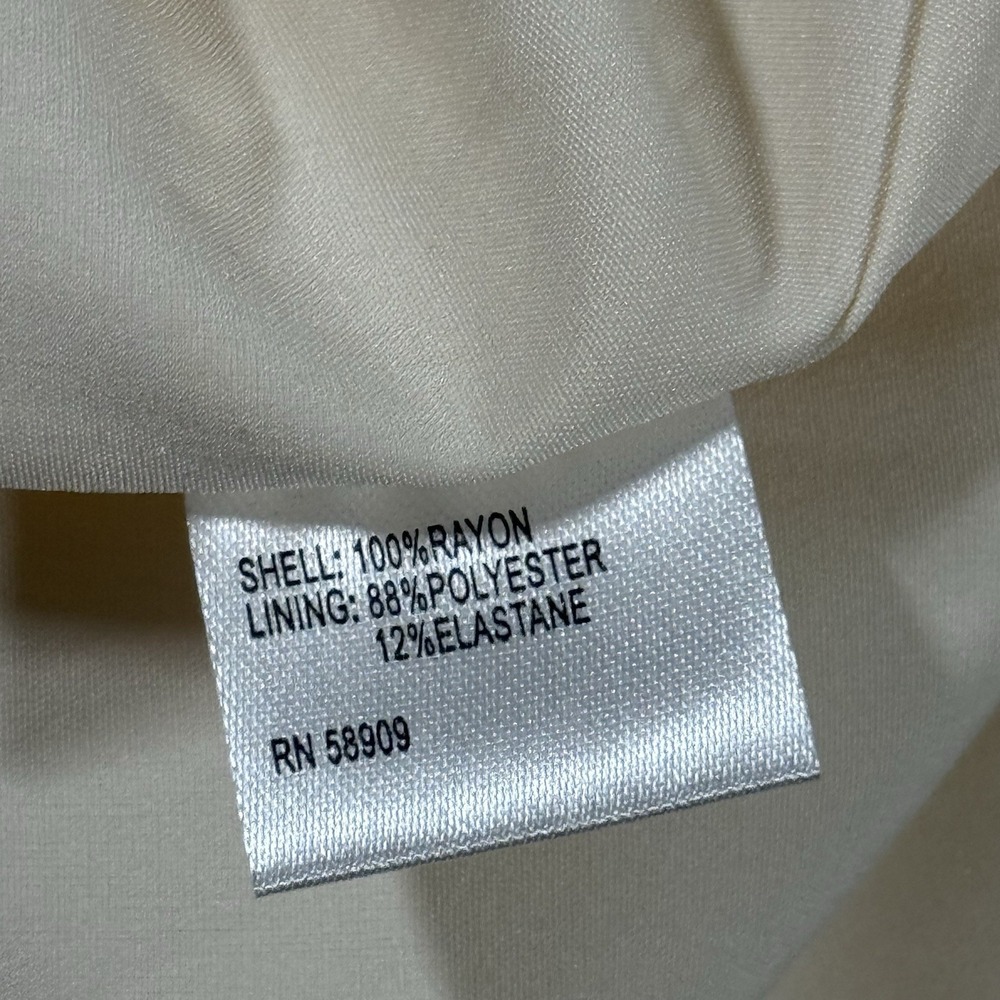 Antonio Melani M.G. Style Size 12 Cream Mallie Striped Maxi Dress Mermaid Hem - Picture 12 of 13